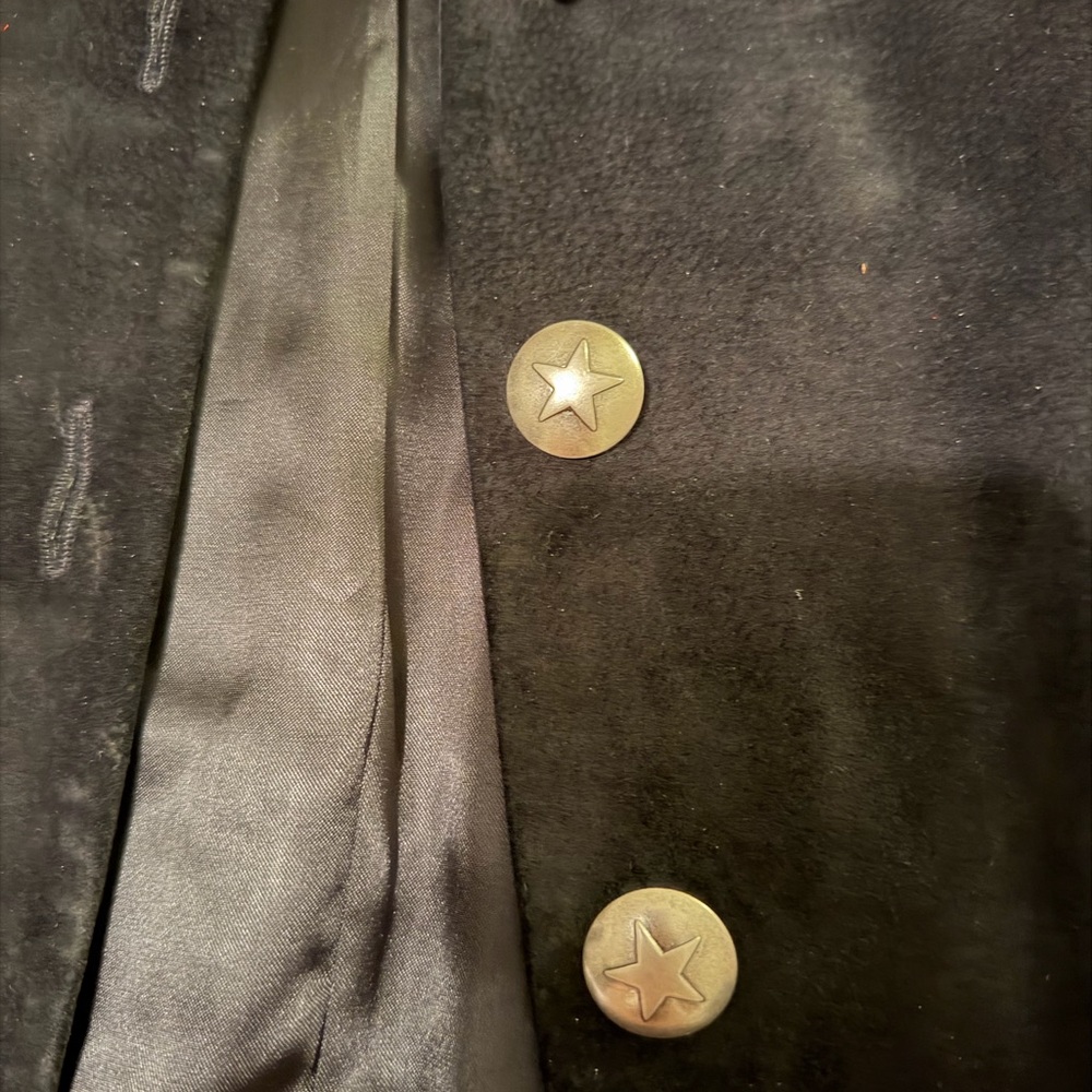 Scully Black Suede Jacket with Red Studded Yoke - Picture 5 of 7